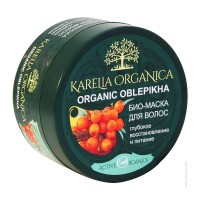 KARELIA ORGANICA Био-Маска для волос "Organic OBLEPIKHA" Глубокое восстановление и питание, 220мл/12