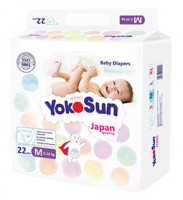 Подгузники YokoSun М (5-10кг) 22 шт 